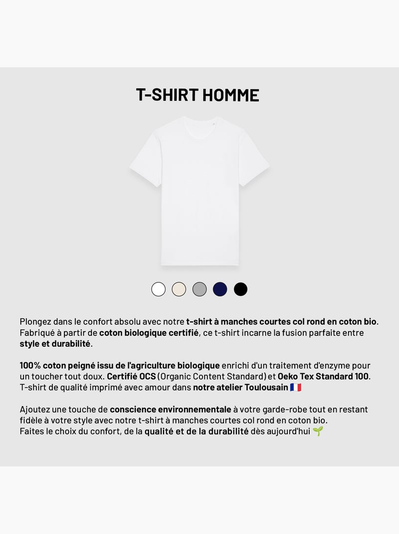 T-shirt Uomo - L'APERO C'EST LA VIE Grigio melangiato - Kiabi