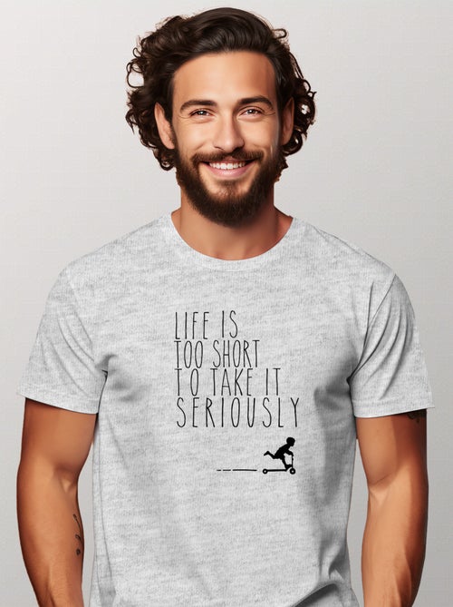 T-shirt Uomo - LIFE IS TOO SHORT - Kiabi