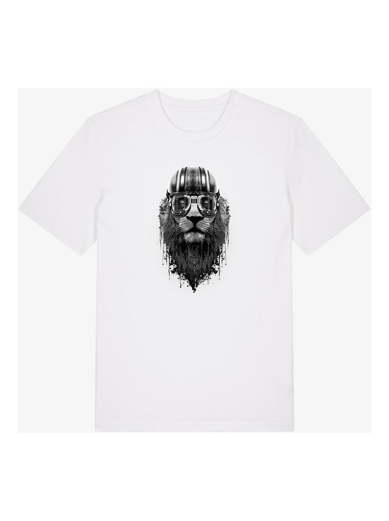T-shirt Uomo - LION RIDER Bianco - Kiabi