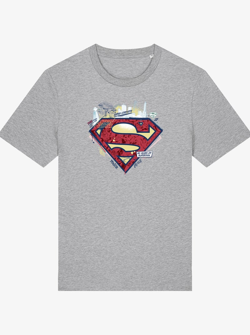 T-shirt Uomo - LOGO SUPERMAN 1 Grigio melangiato - Kiabi