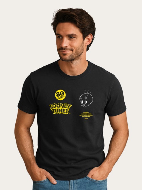 T-shirt Uomo - LONELEY TUNES TWEETY 80TH - Kiabi