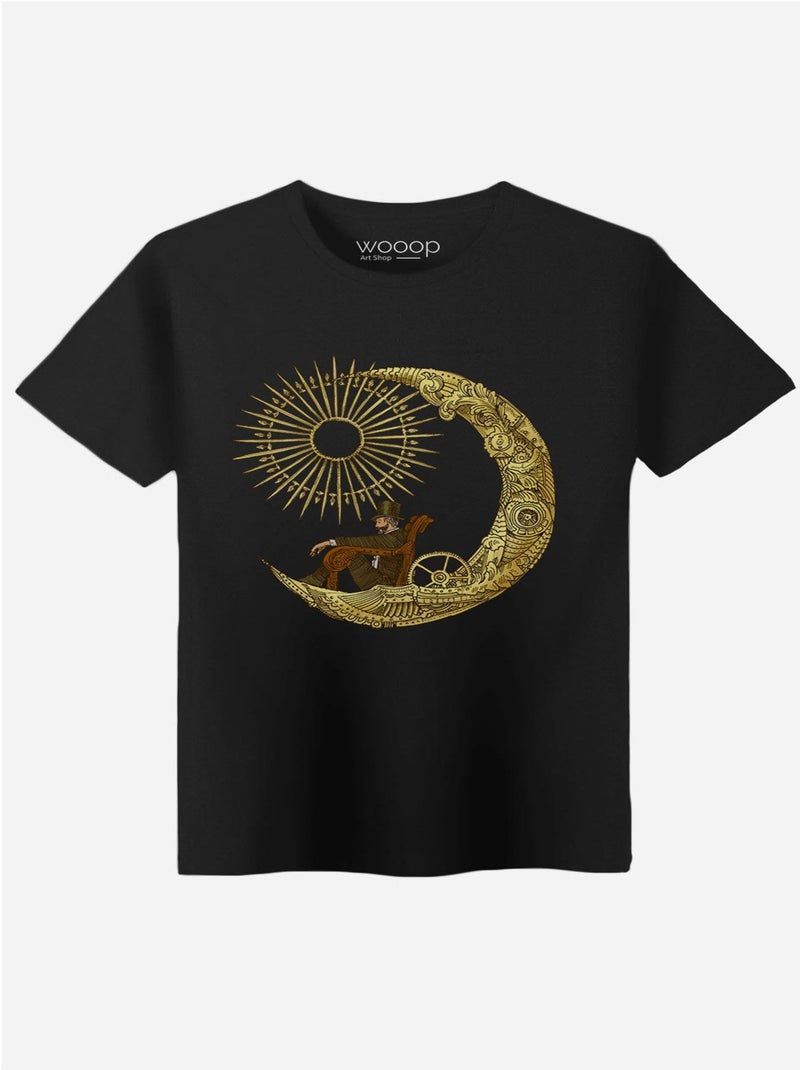 T-shirt Uomo - MOON TRAVEL Nero - Kiabi