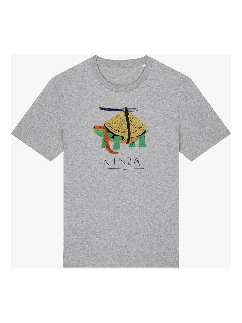 T-shirt Uomo - NINJA TURTLE Grigio melangiato - Kiabi