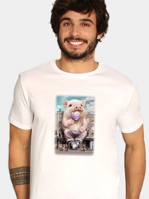T-shirt Uomo - PIG ATTACK - Kiabi