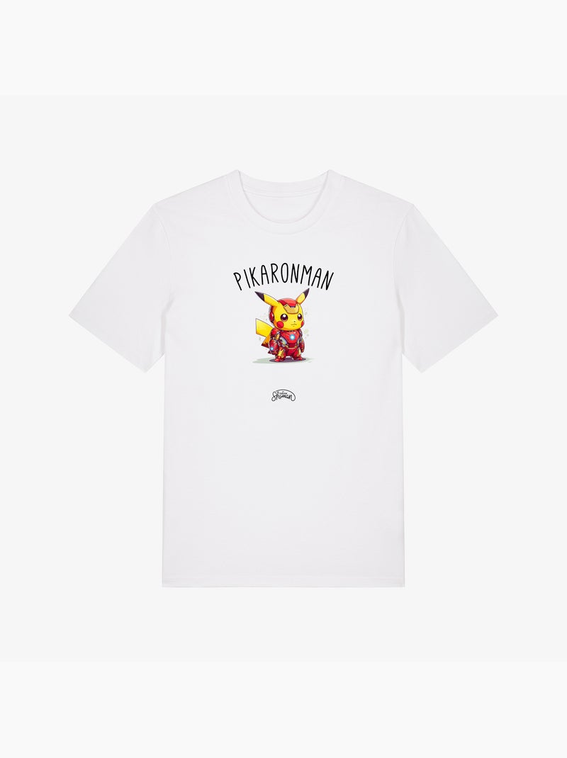 T-shirt Uomo - PIKARONMAN Bianco - Kiabi