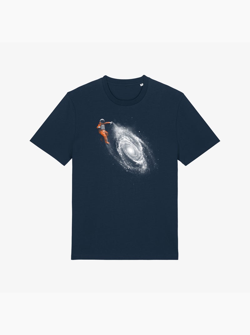 T-shirt Uomo - SPACE ART Blu marino - Kiabi