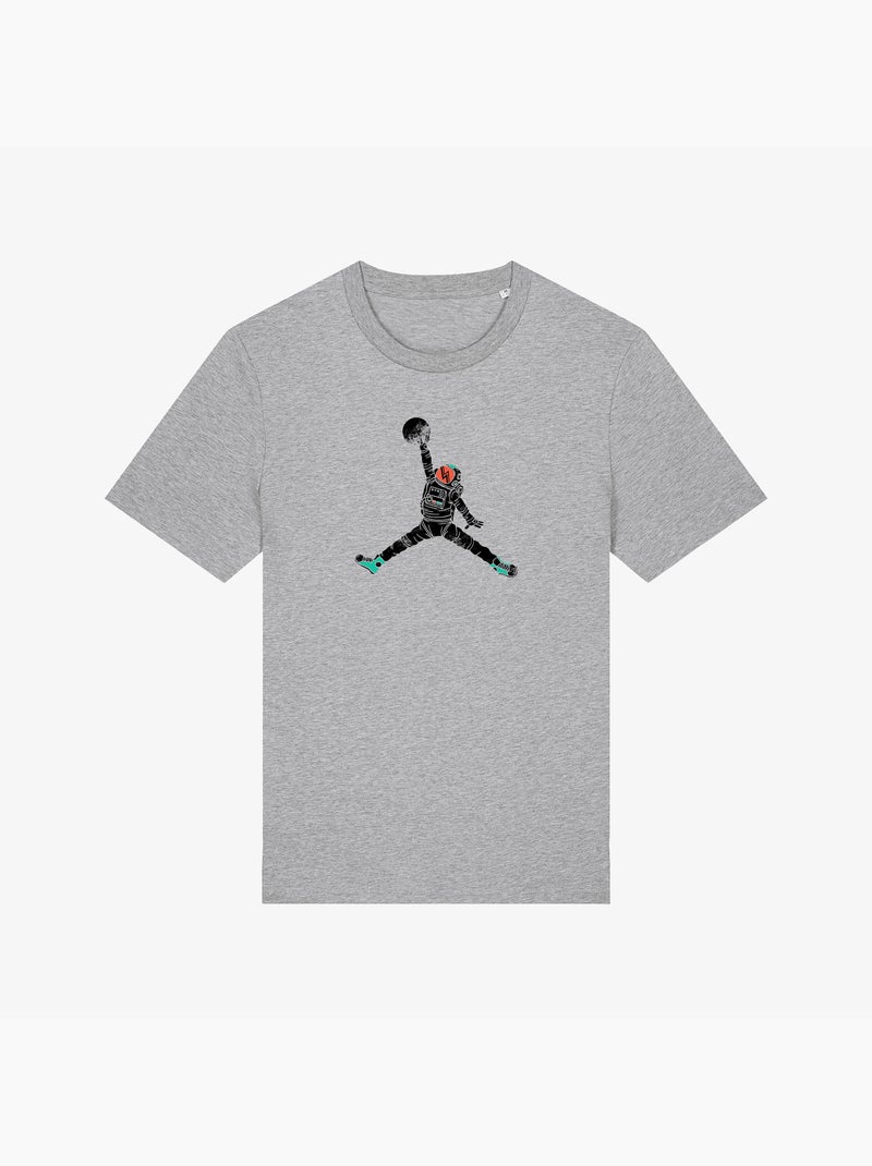 T-shirt Uomo - SPACE DUNK Grigio melangiato - Kiabi