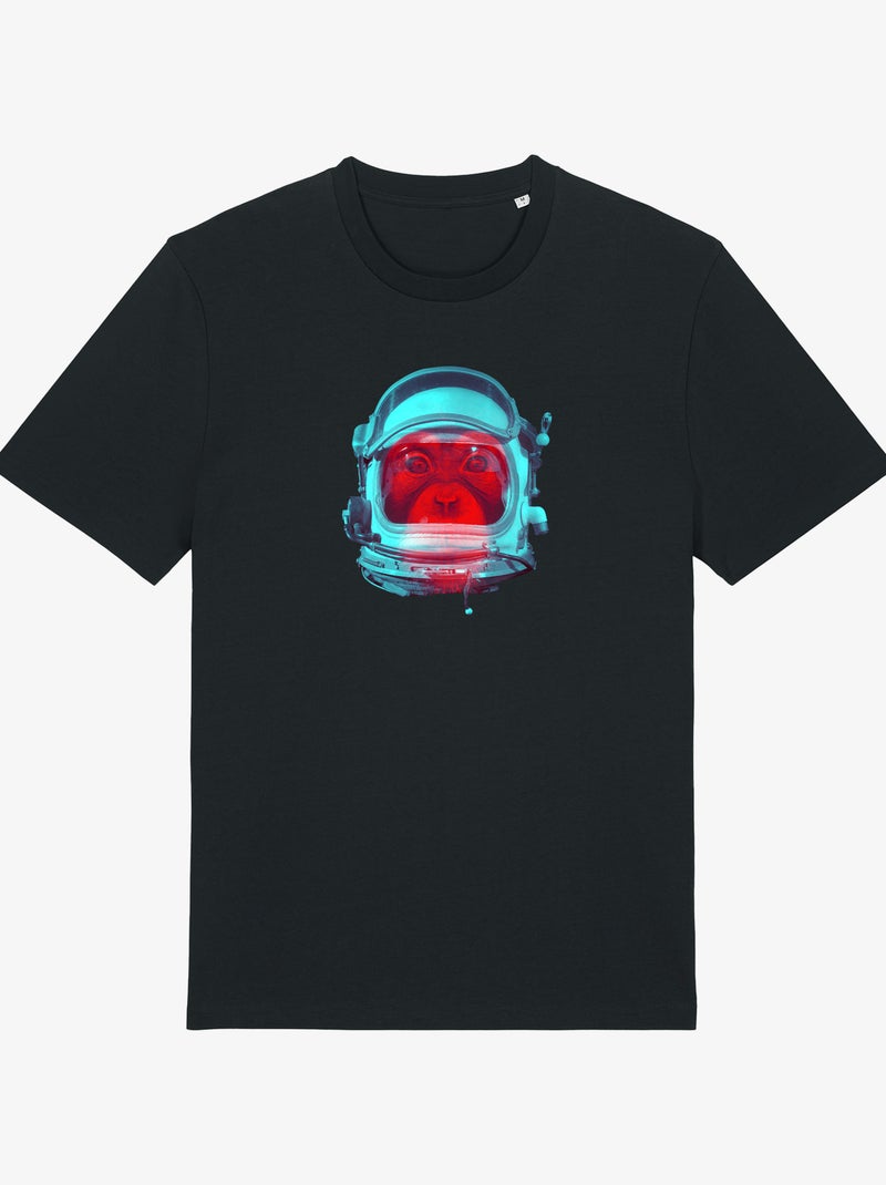 T-shirt Uomo - SPACE MONKEY Nero - Kiabi