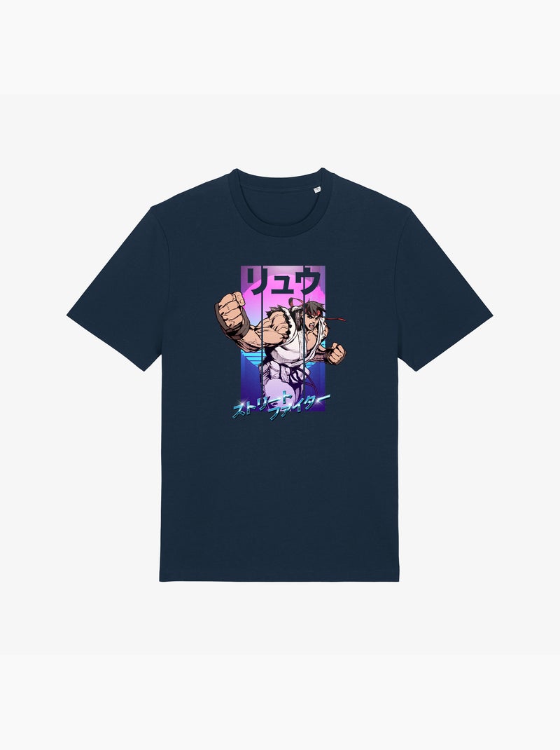 T-shirt Uomo - STREET FIGHTER 3 Blu marino - Kiabi