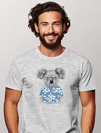 T-shirt Uomo - SUMMER KOALA BLUE