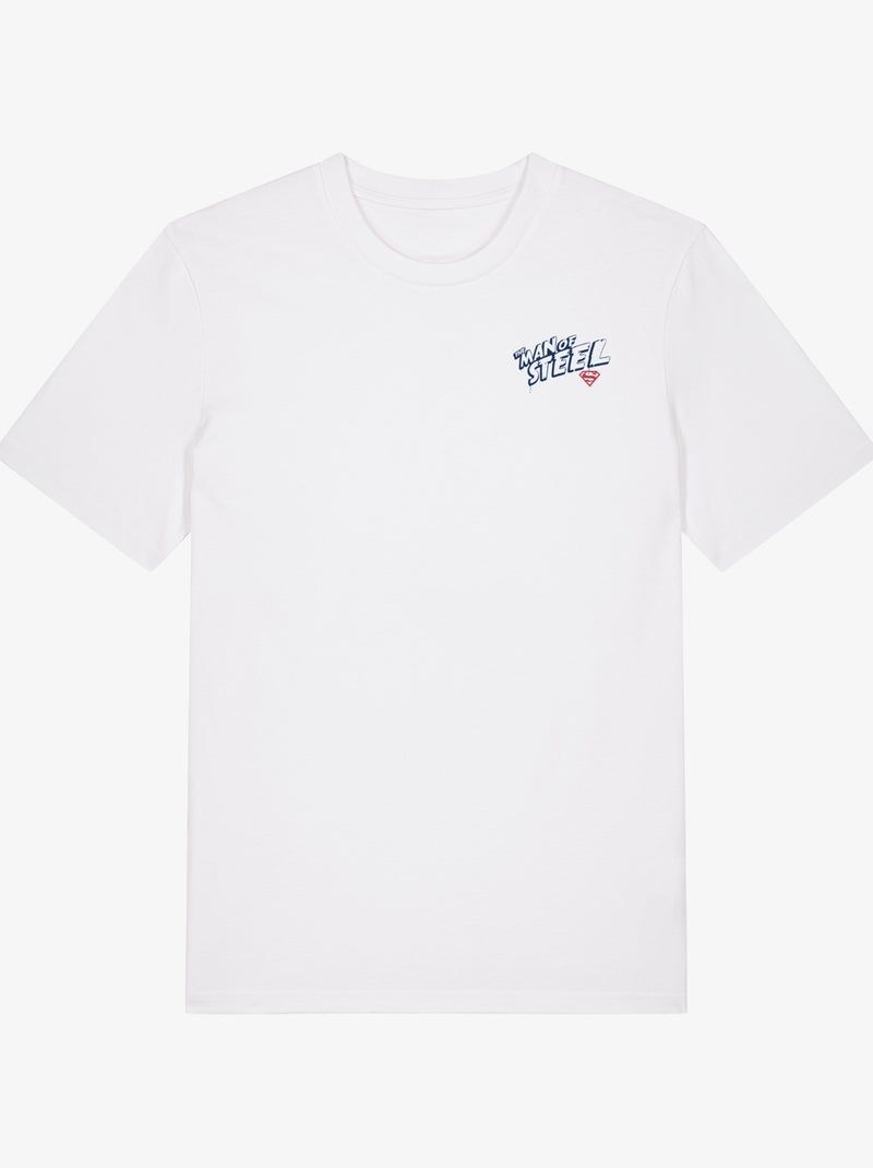 T-shirt Uomo - SUPERMAN THE MAN OF STEEL CŒUR Bianco - Kiabi