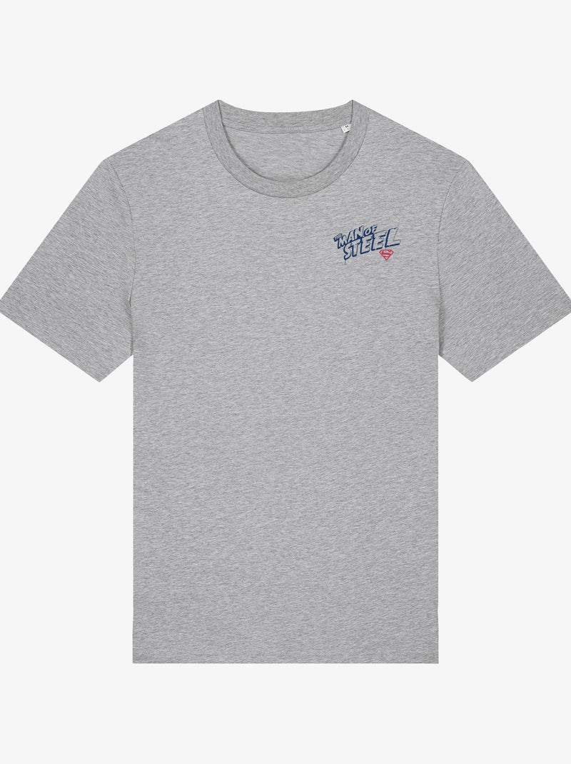 T-shirt Uomo - SUPERMAN THE MAN OF STEEL CŒUR Grigio melangiato - Kiabi