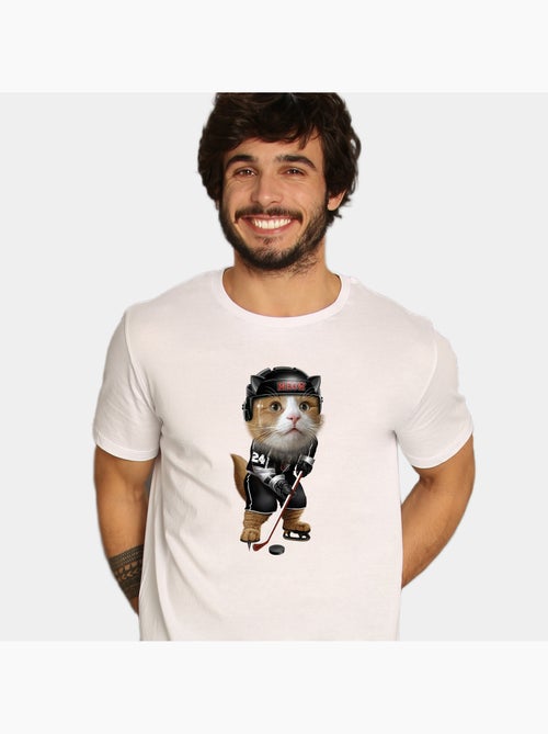 T-shirt Uomo - TEAM HOCKEY CAT - Kiabi