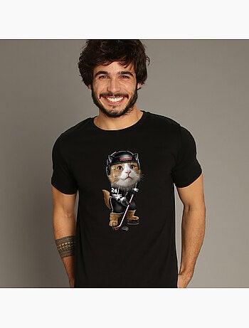T-shirt Uomo - TEAM HOCKEY CAT
