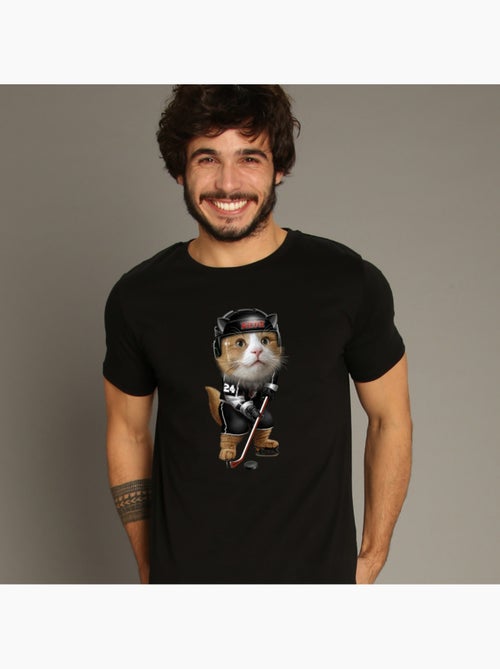 T-shirt Uomo - TEAM HOCKEY CAT - Kiabi