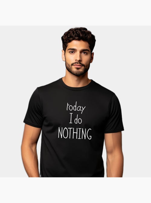 T-shirt Uomo - TODAY I DO NOTHING - Kiabi