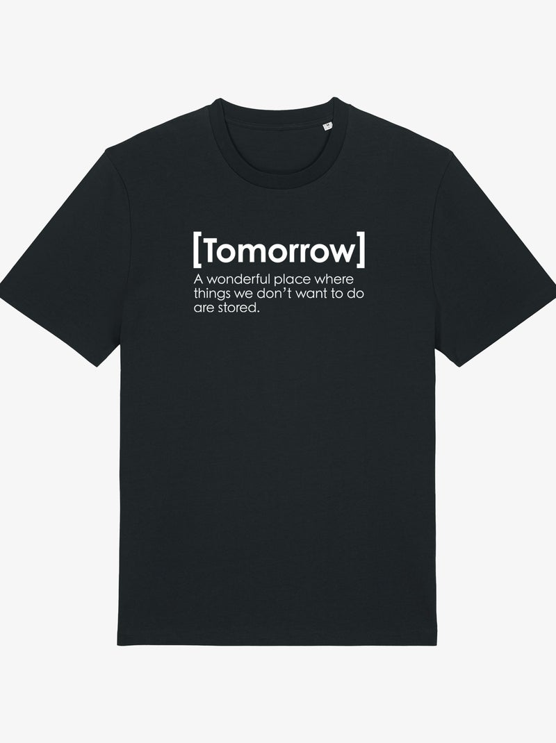 T-shirt Uomo - TOMOROW DEFINITION Nero - Kiabi