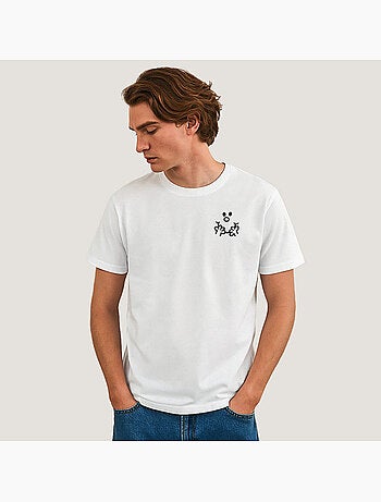 T-shirt uomo - visage monsieur cœur