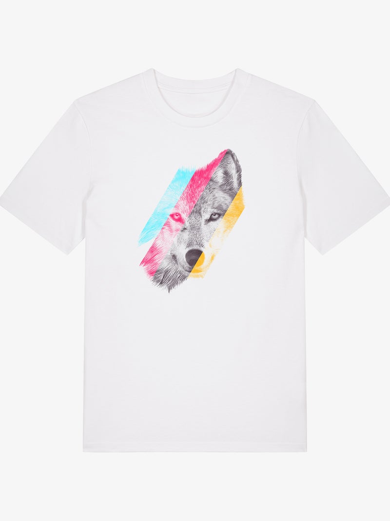 T-shirt Uomo - WILD WOLF Bianco - Kiabi