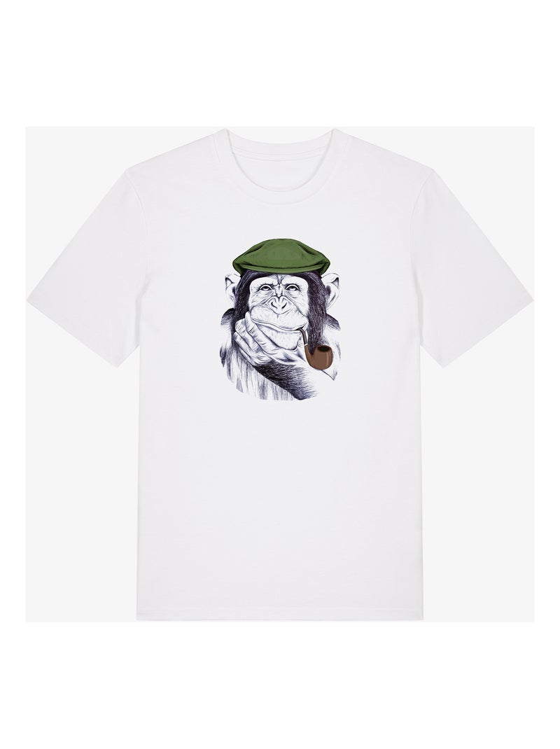 T-shirt Uomo - WISE MR CHIMP Bianco - Kiabi