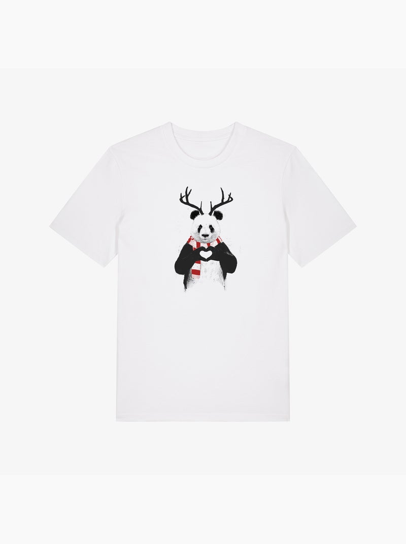 T-shirt Uomo - XMAS PANDA Bianco - Kiabi