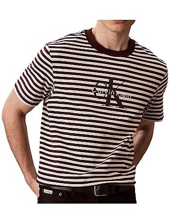T-Shirt Uomo Calvin Klein Jeans a Righe