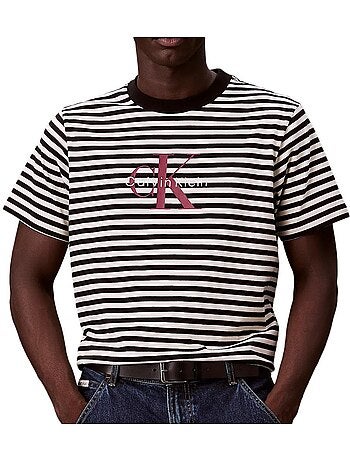 T-Shirt Uomo Calvin Klein Jeans a Righe