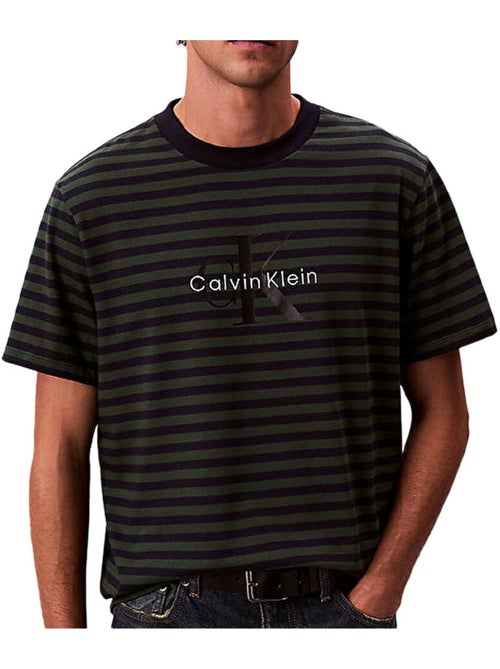 T-Shirt Uomo Calvin Klein Jeans a Righe - Kiabi T-Shirt Uomo Calvin Klein Jeans a Righe - Kiabi