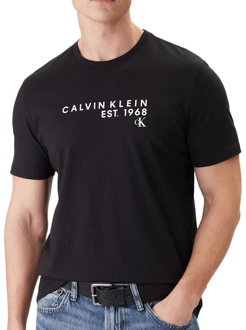 T-shirt uomo calvin klein jeans all'ingrosso Nero - Kiabi