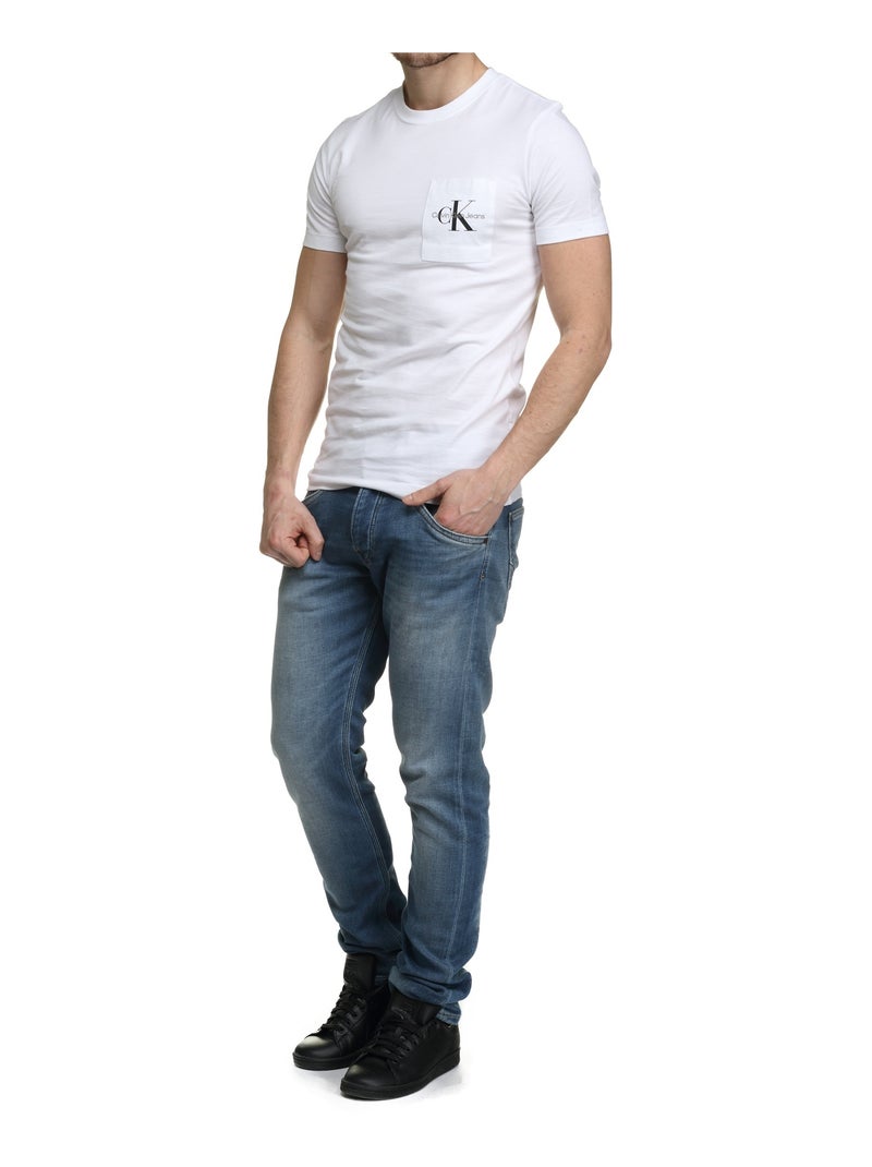T-Shirt Uomo Calvin Klein Jeans Bianco - Kiabi