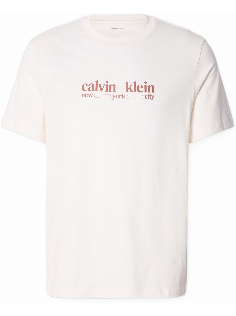 T-Shirt Uomo Calvin Klein Jeans Bianco - Kiabi