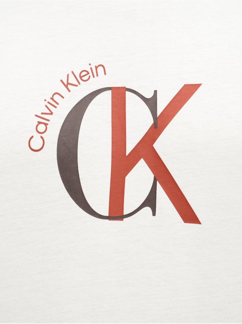 T-Shirt Uomo Calvin Klein Jeans Bianco - Kiabi