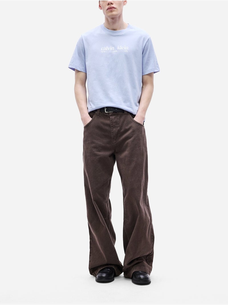 T-Shirt Uomo Calvin Klein Jeans Blu - Kiabi