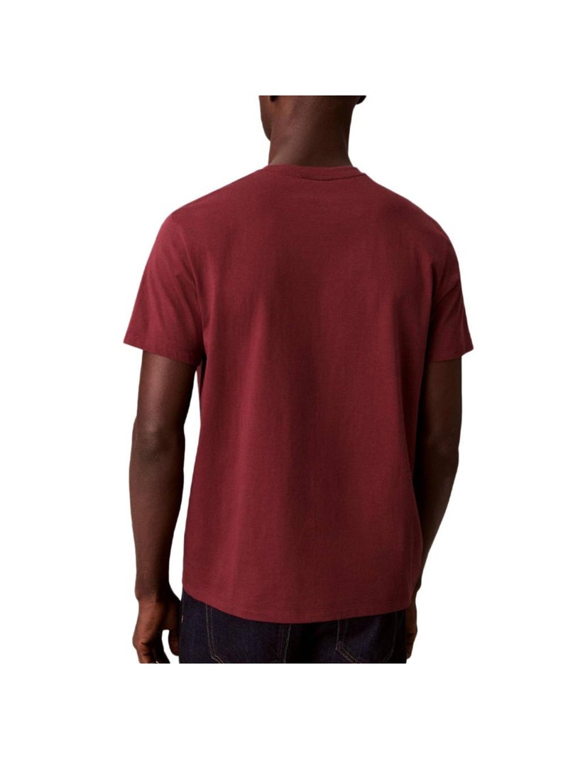 T-Shirt Uomo Calvin Klein Jeans Bordeaux - Kiabi