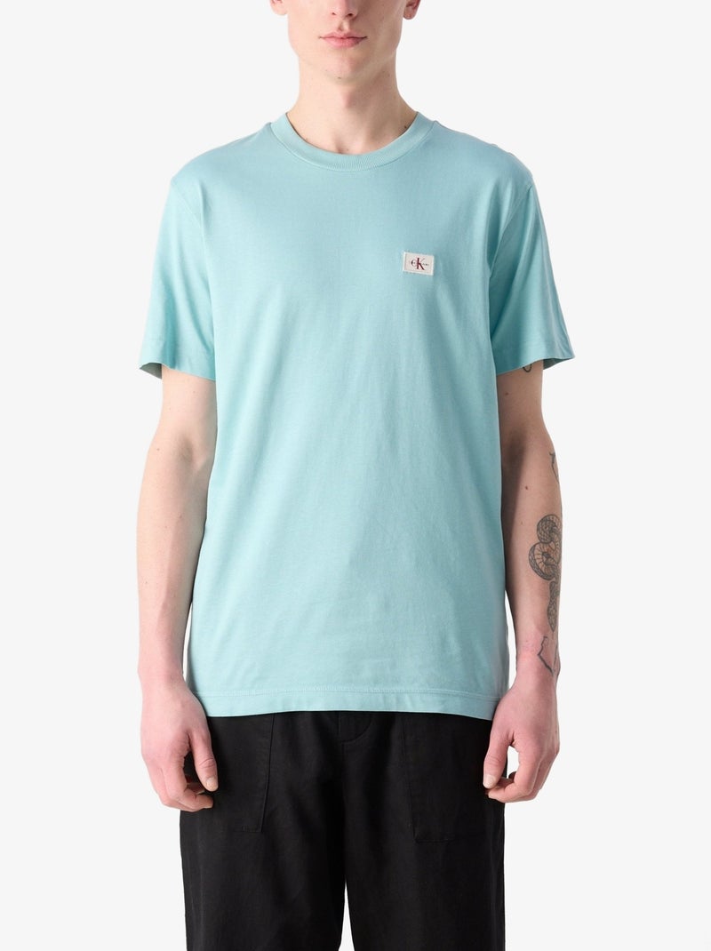 T-Shirt Uomo Calvin Klein Jeans con Logo Blu - Kiabi