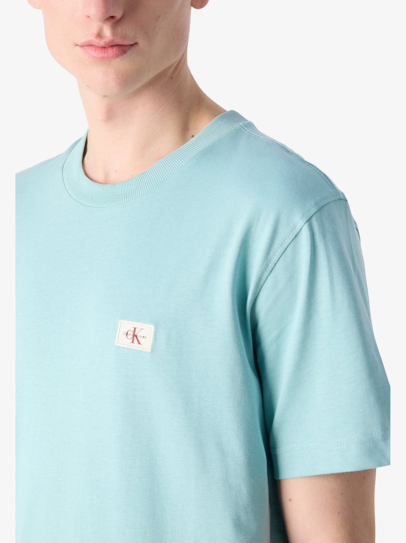 T-Shirt Uomo Calvin Klein Jeans con Logo Blu - Kiabi