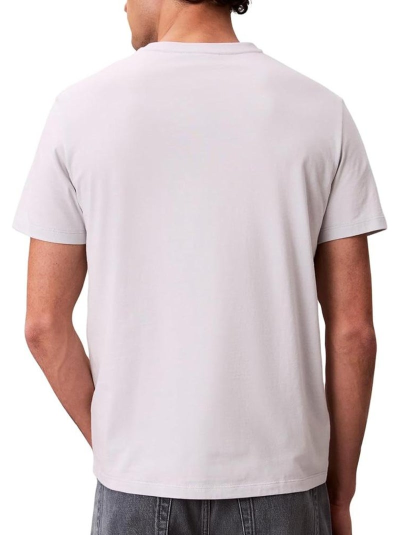 T-shirt uomo calvin klein jeans con logo Grigio argentato - Kiabi