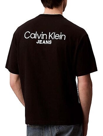 T-Shirt Uomo Calvin Klein Jeans con Logo Stampa Posteriore