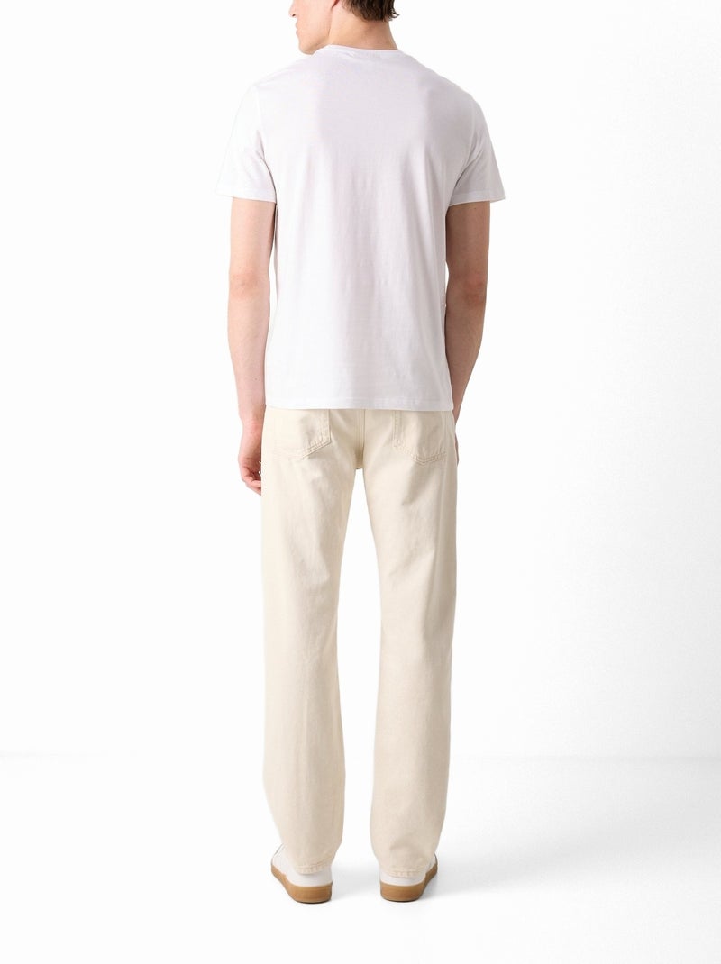 T-Shirt Uomo Calvin Klein Jeans in Jersey Bianco - Kiabi