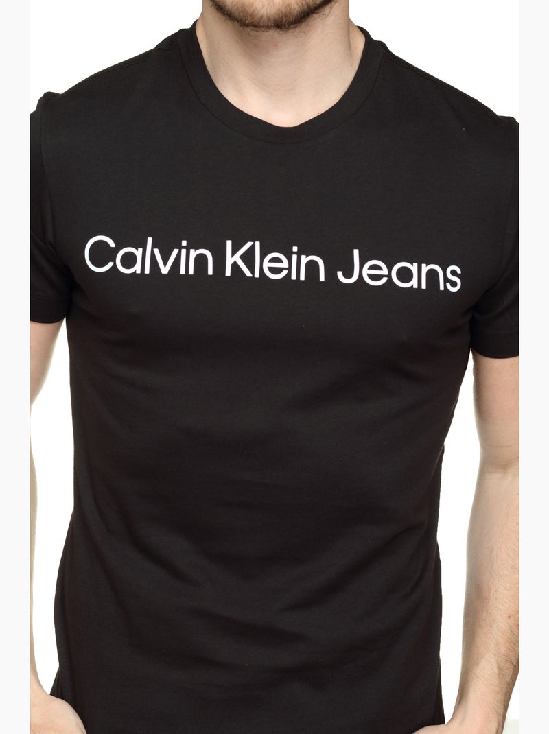 T-Shirt Uomo Calvin Klein Jeans Nero - Kiabi