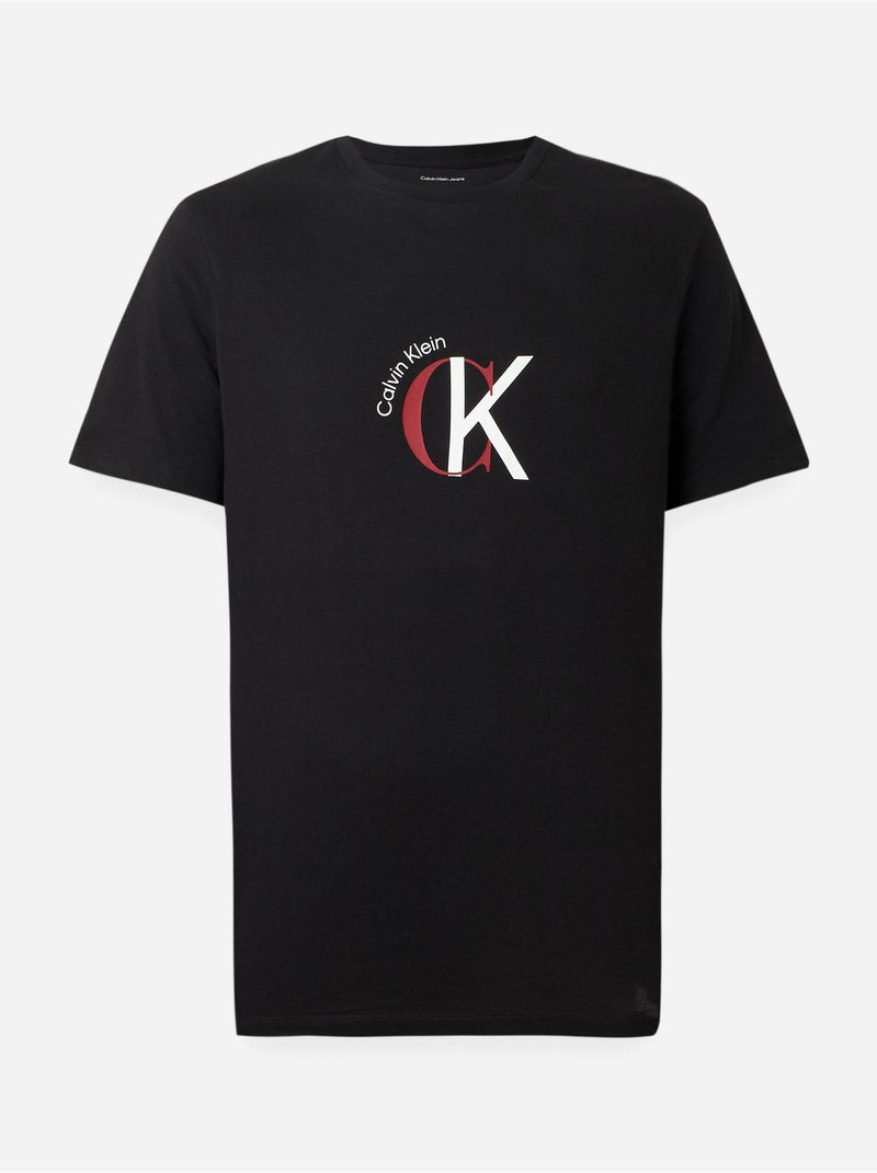 T-Shirt Uomo Calvin Klein Jeans Nero - Kiabi