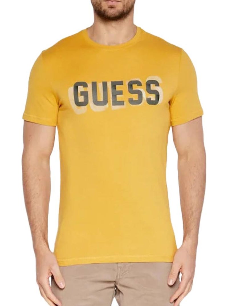 T-shirt Uomo Guess Giallo - Kiabi