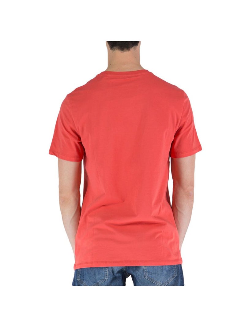 T-shirt Uomo Guess in Cotone Biologico Rosa - Kiabi