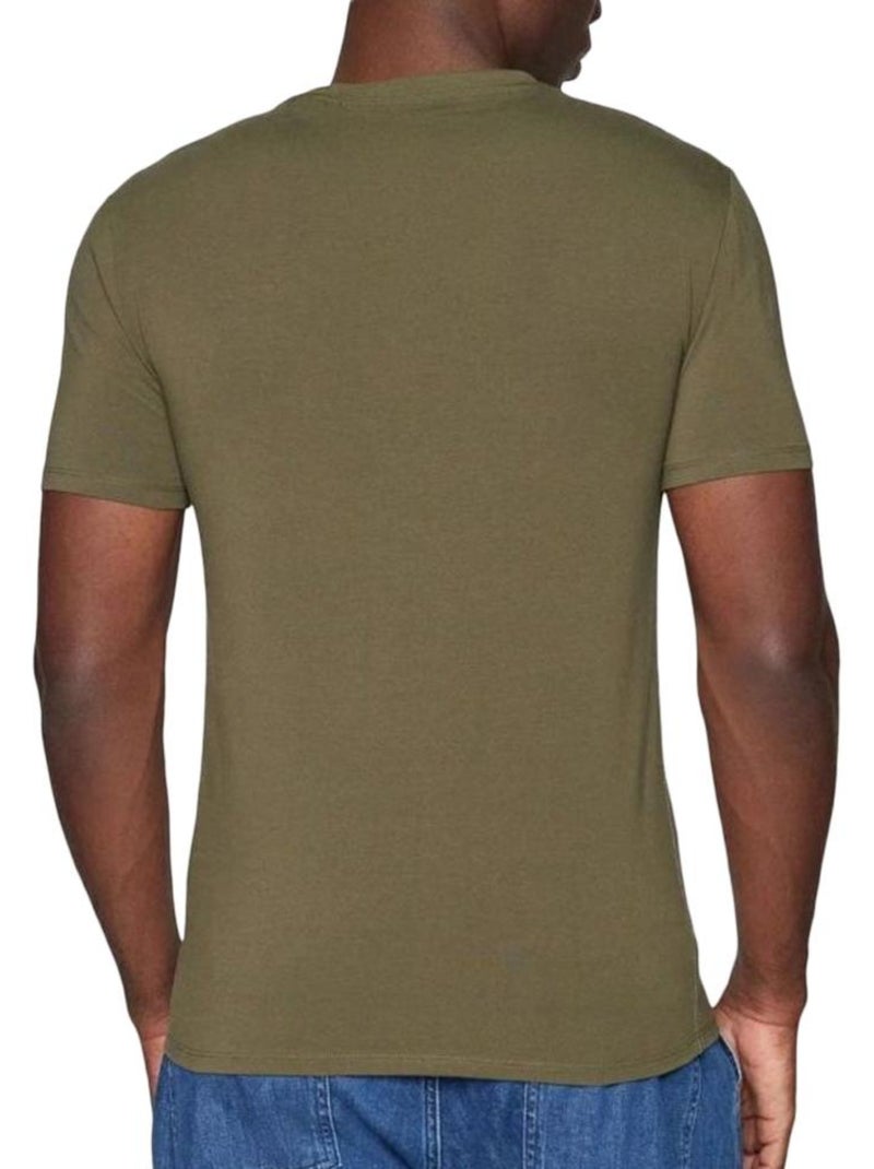 T-shirt Uomo Guess Verde kaki chiaro - Kiabi