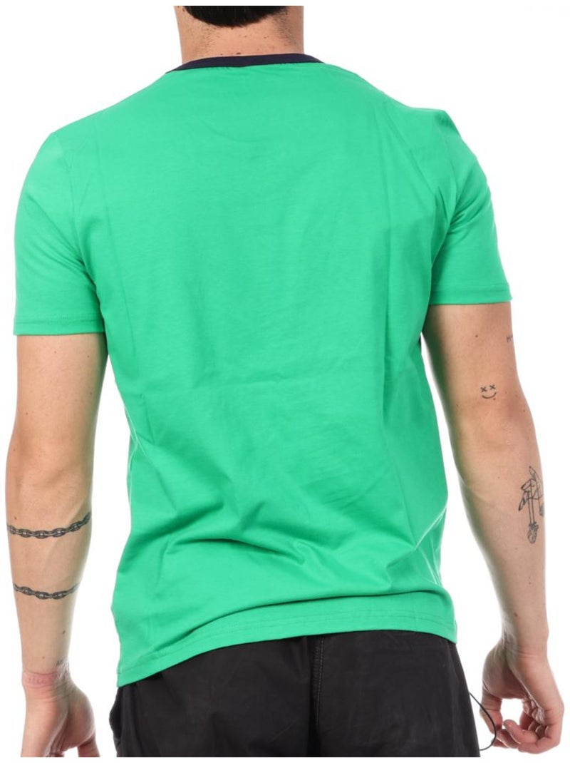 T-Shirt Uomo Le Coq Sportif Monocromo Verde - Kiabi