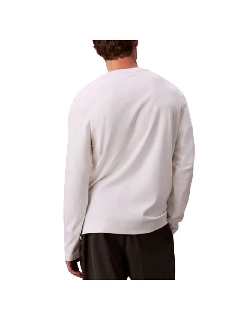 T-Shirt Uomo Maniche Lunghe Calvin Klein Jeans Bianco - Kiabi