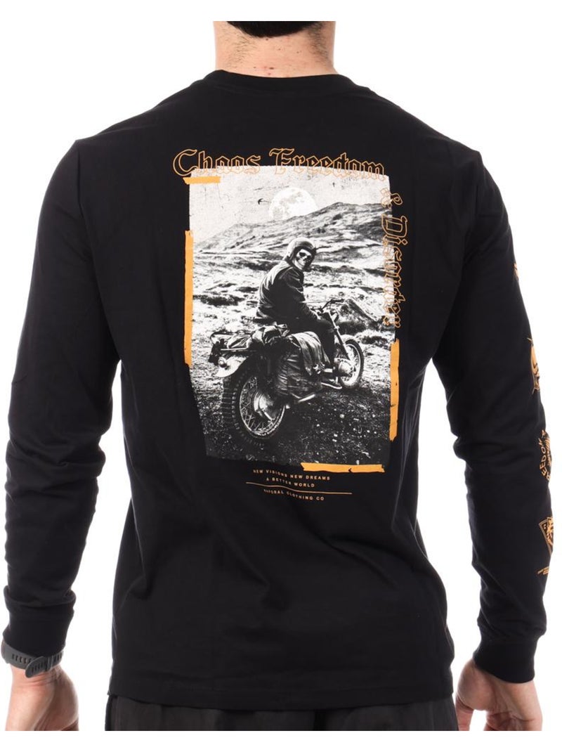 T-Shirt Uomo Maniche Lunghe Kaporal Nero - Kiabi
