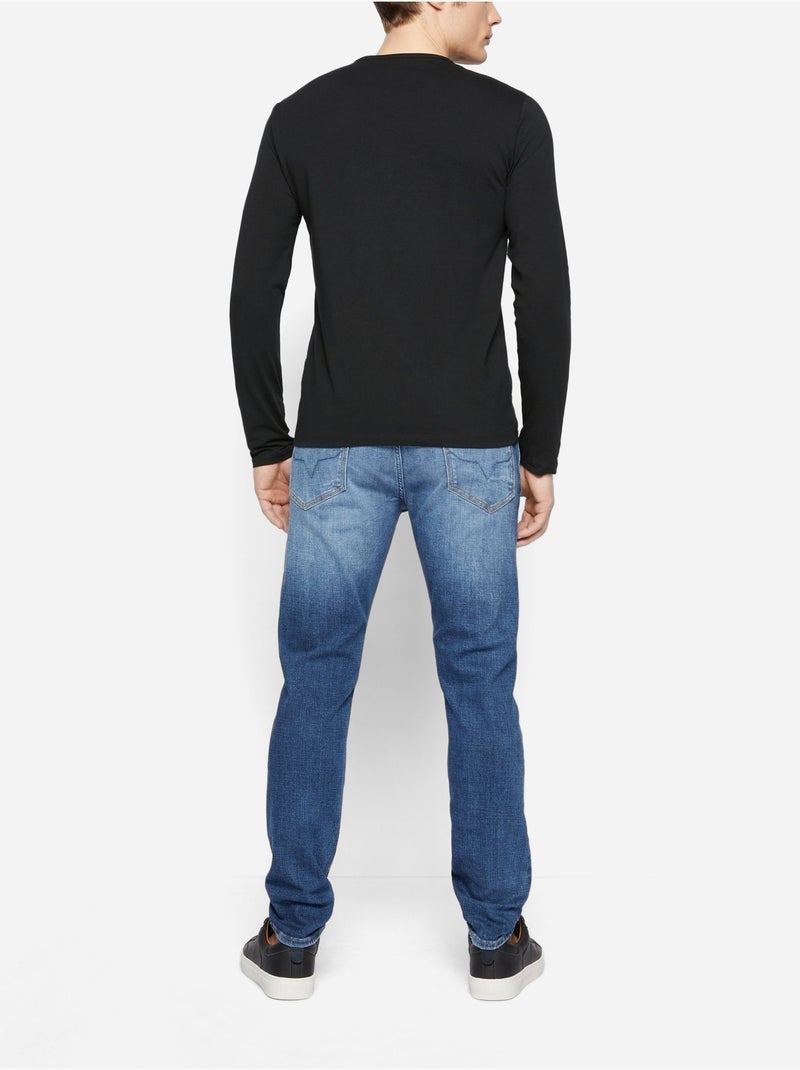 T-Shirt Uomo Maniche Lunghe Pepe Jeans Nero - Kiabi