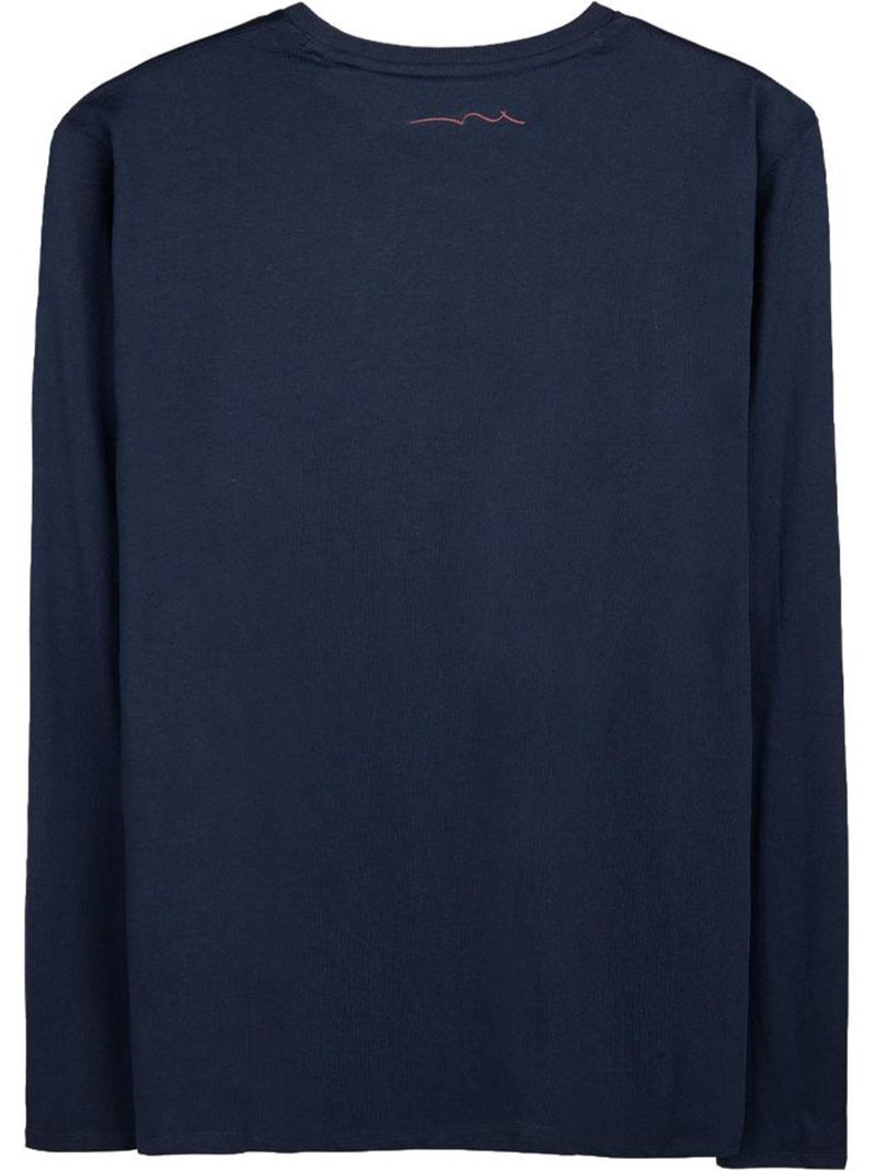 T-shirt uomo maniche lunghe teddy smith Blu marino - Kiabi