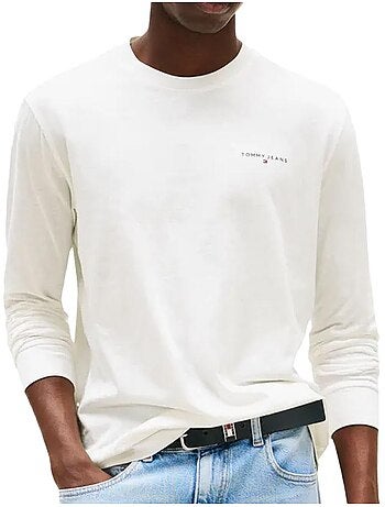 T-Shirt Uomo Maniche Lunghe Tommy Hilfiger con Logo sul Petto